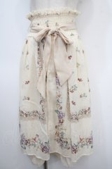 axes femme / フルーツ柄ミディスカート M キナリ Y-25-04-26-121-AX-SK-SZ-ZY