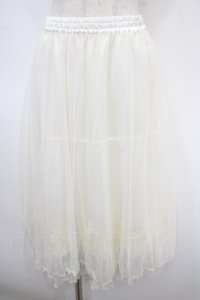 axes femme / チュールミディスカート M キナリ Y-25-04-26-122-AX-SK-SZ-ZY