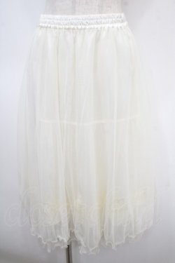 画像1: axes femme / チュールミディスカート M キナリ Y-25-04-26-122-AX-SK-SZ-ZY