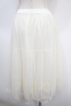 画像2: axes femme / チュールミディスカート M キナリ Y-25-04-26-122-AX-SK-SZ-ZY