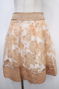 axes femme / ローズオパールフレアスカート M オレンジ Y-25-04-26-123-AX-SK-SZ-ZY