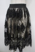 axes femme / コードレーススカート M キナリ×黒 Y-25-04-26-125-AX-SK-SZ-ZY