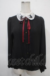 axes femme POETIQUE / ふしぎの国のアリス/ブラウス Ｍ 黒 Y-25-04-26-012-AX-BL-SZ-ZY