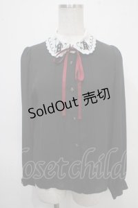 axes femme POETIQUE / ふしぎの国のアリス/ブラウス Ｍ 黒 Y-25-04-26-012-AX-BL-SZ-ZY