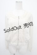 axes femme / レース切替シフォンブルゾン M キナリ Y-25-04-26-016-AX-TO-SZ-ZY