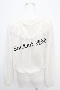 画像2: axes femme / レース切替シフォンブルゾン M キナリ Y-25-04-26-016-AX-TO-SZ-ZY