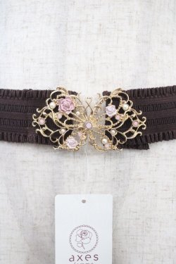 画像1: axes femme / ローズパピヨンゴムベルト F ゴールド Y-25-04-26-003-AX-ZA-SZ-ZY
