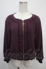 画像1: 【SALE】axes femme / 裾バルーンブルゾン M パープル Y-25-04-26-026-AX-TO-SZ-ZT131 (1)