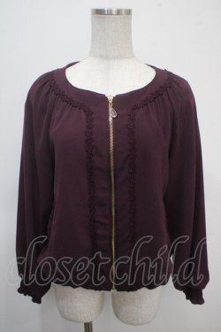 画像1: axes femme / 裾バルーンブルゾン M パープル Y-25-04-26-026-AX-TO-SZ-ZY