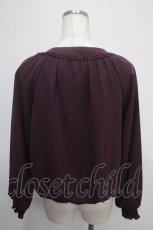 画像2: 【SALE】axes femme / 裾バルーンブルゾン M パープル Y-25-04-26-026-AX-TO-SZ-ZT131 (2)