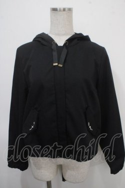 画像1: axes femme / ビジュー付マウンテンパーカー M 黒 Y-25-04-26-028-AX-TO-SZ-ZY
