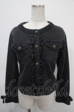 画像1: 【SALE】axes femme / キャンディースリーブＧジャン M 黒 Y-25-04-26-029-AX-JA-SZ-ZT071 (1)