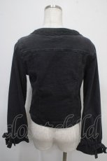 画像2: 【SALE】axes femme / キャンディースリーブＧジャン M 黒 Y-25-04-26-029-AX-JA-SZ-ZT071 (2)