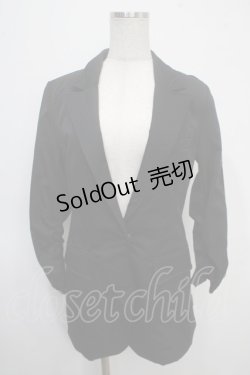 画像1: Ozz Croce / 刺繍入り袖ギャザージャケット  黒 Y-25-04-26-031-OO-JA-SZ-ZT200