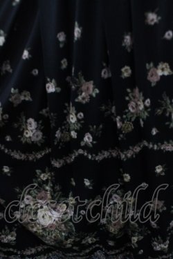 画像3: axes femme / レースパネルブーケ花柄ワンピース M 黒 Y-25-04-26-036-AX-OP-SZ-ZY