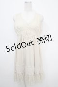 axes femme / ビジューｘレースワンピース M キナリ Y-25-04-26-038-AX-OP-SZ-ZY