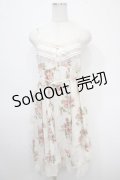 axes femme / 総花柄フレアーAラインワンピース M キナリ Y-25-04-26-039-AX-OP-SZ-ZY