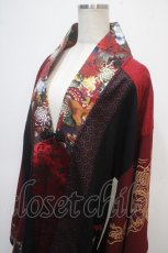 画像3: Qutie Frash / 着物袖ロングカーディガン  黒×赤 Y-25-04-28-042-QU-JA-SZ-ZY (3)