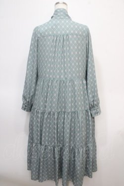 画像2: axes femme POETIQUE / ヴィンテージ柄ワンピース M グリーン Y-25-04-28-006-AX-OP-SZ-ZY