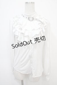 Qutie Frash / フリルブラウス  ホワイト Y-25-04-28-045-QU-BL-SZ-ZY