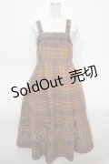 axes femme / タータンチェック柄ジャンスカ M キャメル Y-25-04-28-007-AX-OP-SZ-ZY