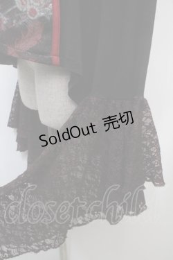 画像4: Qutie Frash / チャイナ姫袖カットソー  黒×赤 Y-25-04-28-047-QU-TO-SZ-ZY