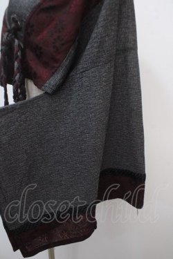 画像4: Qutie Frash / 着物ショートカーデ  ワイン×グレー Y-25-04-28-051-QU-TO-SZ-ZY