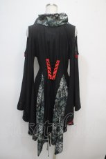 画像2: Qutie Frash / アシメ着物カーデ  黒 Y-25-04-28-059-QU-JA-SZ-ZY (2)
