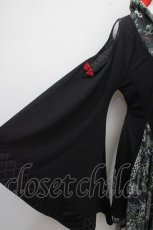 画像5: Qutie Frash / アシメ着物カーデ  黒 Y-25-04-28-059-QU-JA-SZ-ZY (5)