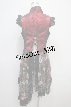 画像2: Qutie Frash / チャイナベスト  赤×黒 Y-25-04-28-060-QU-OP-SZ-ZY