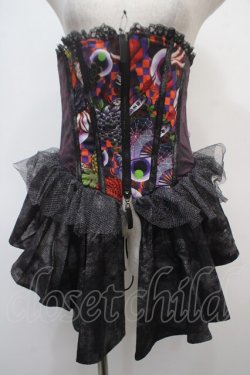 画像1: Qutie Frash / フリルラップコルセット  パープル Y-25-04-28-065-QU-TO-SZ-ZY