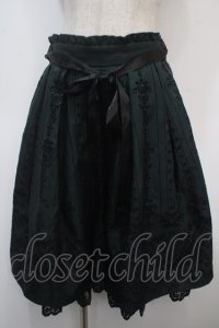 axes femme / 花フロッキープリントスカート M グリーン Y-25-04-28-071-AX-SK-SZ-ZY