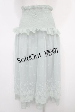 画像2: axes femme / レーシー２WAYスカート M ミント Y-25-04-28-072-AX-SK-SZ-ZY