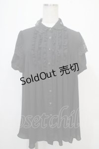 axes femme POETIQUE / チュニックブラウス M 黒 Y-25-04-28-012-AX-BL-SZ-ZY