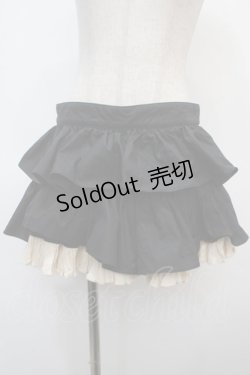 画像1: Na+H / フリルスカート  黒 Y-25-04-28-085-PU-SK-SZ-ZY