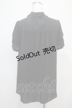 画像2: axes femme POETIQUE / チュニックブラウス M 黒 Y-25-04-28-012-AX-BL-SZ-ZY
