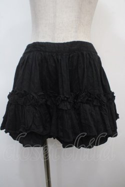 画像1: Na+H / フリルスカート  黒 Y-25-04-28-087-PU-SK-SZ-ZY