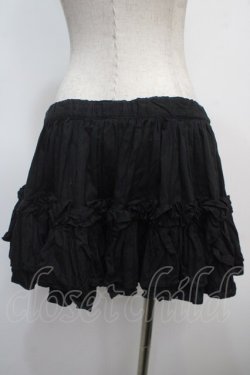 画像2: Na+H / フリルスカート  黒 Y-25-04-28-087-PU-SK-SZ-ZY