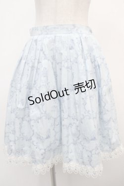 画像1: BABY,THE STARS SHINE BRIGHT / 不思議の国のアリスプリントスカート  サックス Y-25-04-28-092-BA-SK-SZ-ZY