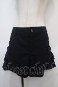 axes femme POETIQUE / リボンショートパンツ M 紺 Y-25-04-28-097-AX-PA-SZ-ZY