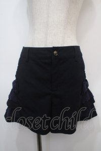 axes femme POETIQUE / リボンショートパンツ M 紺 Y-25-04-28-097-AX-PA-SZ-ZY