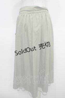 画像2: axes femme / パイピングチュールフリルスカート M カーキ Y-25-04-28-098-AX-SK-SZ-ZI