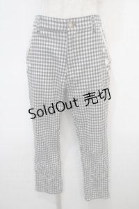 axes femme / お花レースクロップド丈パンツ M 黒 Y-25-04-28-099-AX-PA-SZ-ZY