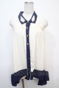 axes femme / ミニローズ刺繍ブラウス  オフ Y-25-04-28-002-AX-BL-SZ-ZY
