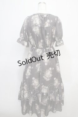 画像2: axes femme / クラシカルフラワーワンピース/ミュルーズ染織美術館コラボ F 茶 Y-25-04-28-015-AX-OP-SZ-ZI