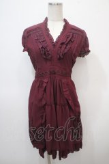 axes femme / ドレスワンピース M ワイン Y-25-04-28-022-AX-OP-SZ-ZY
