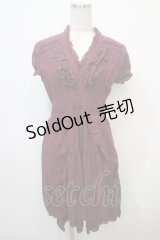 axes femme / ドレスワンピース M ワイン Y-25-04-28-022-AX-OP-SZ-ZY