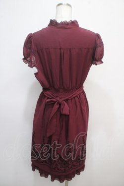 画像2: axes femme / ドレスワンピース M ワイン Y-25-04-28-022-AX-OP-SZ-ZY