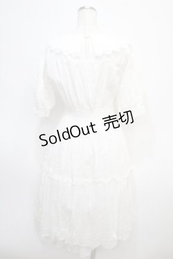 画像2: axes femme POETIQUE / コットンドーリーワンピース  白 Y-25-04-28-024-AX-OP-SZ-ZY