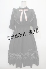 m petit by misako / NINA'SコラボAMハイショクメローワンピース S 中黒 Y-25-04-28-029-LO-OP-SZ-ZY